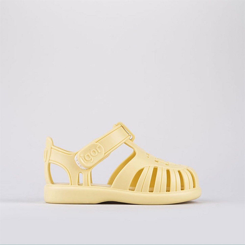 igor Yazlık Çocuk Sandaleti Tobby Solid Vanilla Sarı