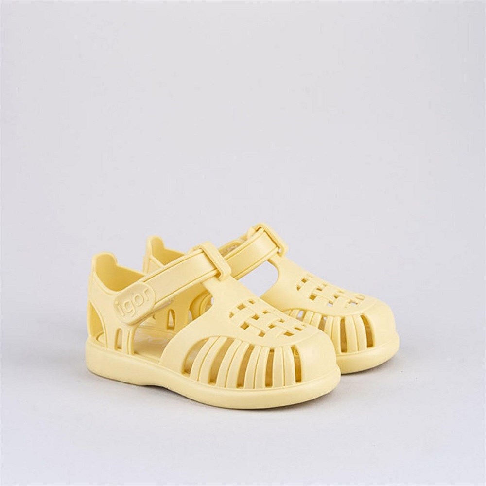 igor Yazlık Çocuk Sandaleti Tobby Solid Vanilla Sarı