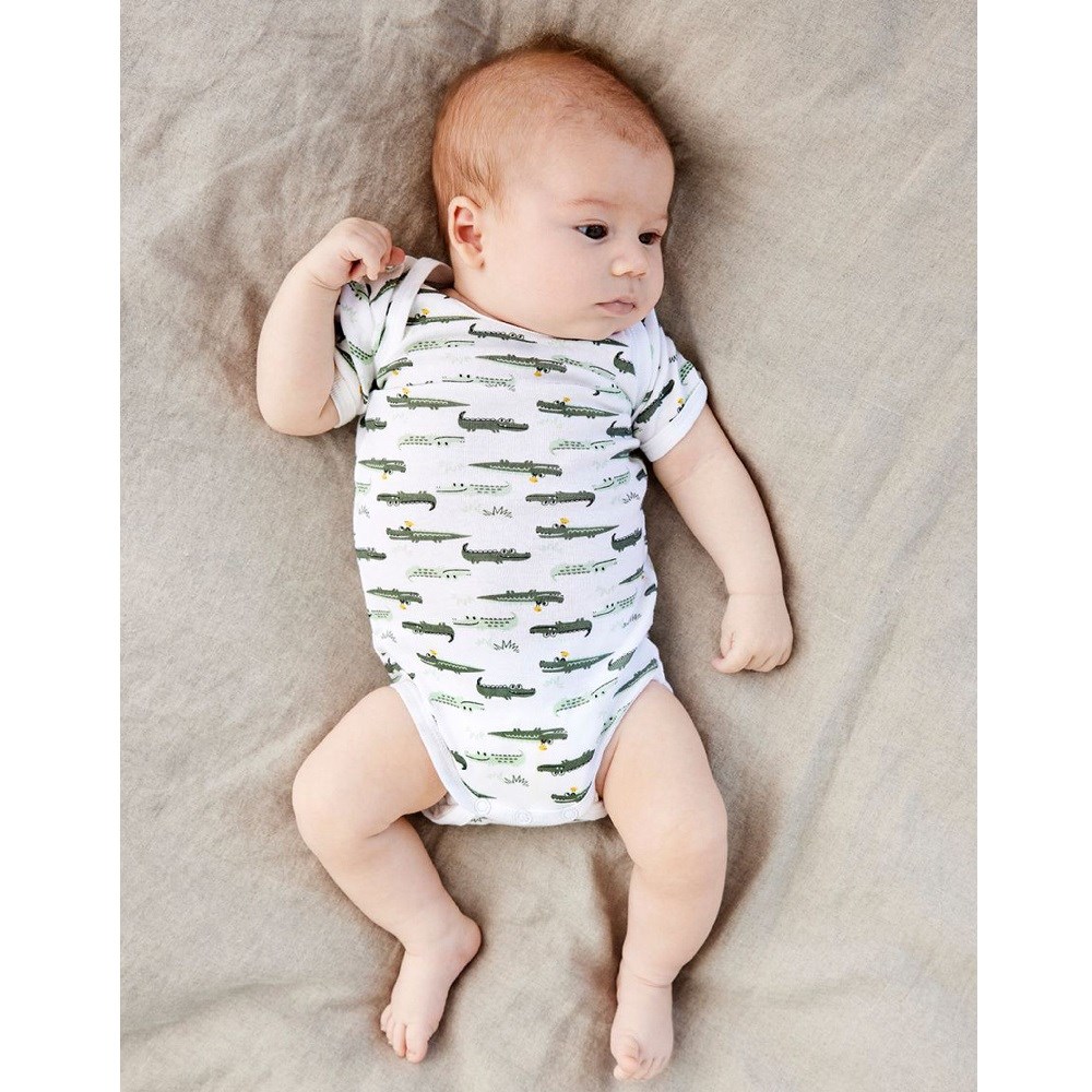 Name It Erkek Bebek Organik Pamuk Kısa Kollu Body 3'lü Body Yeşil