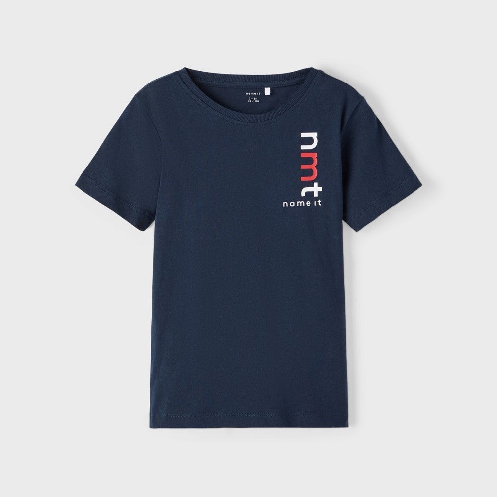 Name It Yazlık Erkek Kısa Kol T-shirt Koyu Mavi