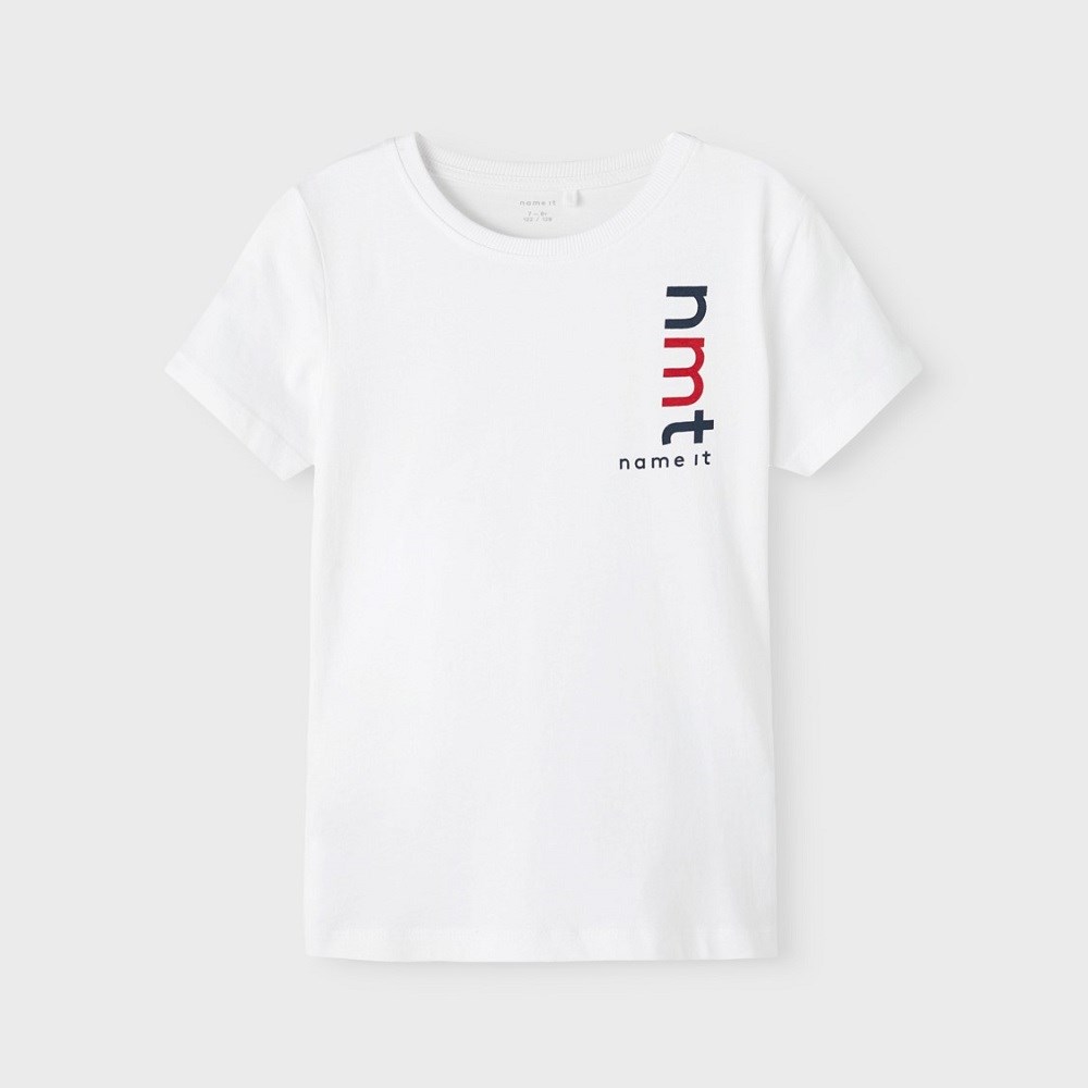 Name It Yazlık Erkek Kısa Kol T-shirt Beyaz