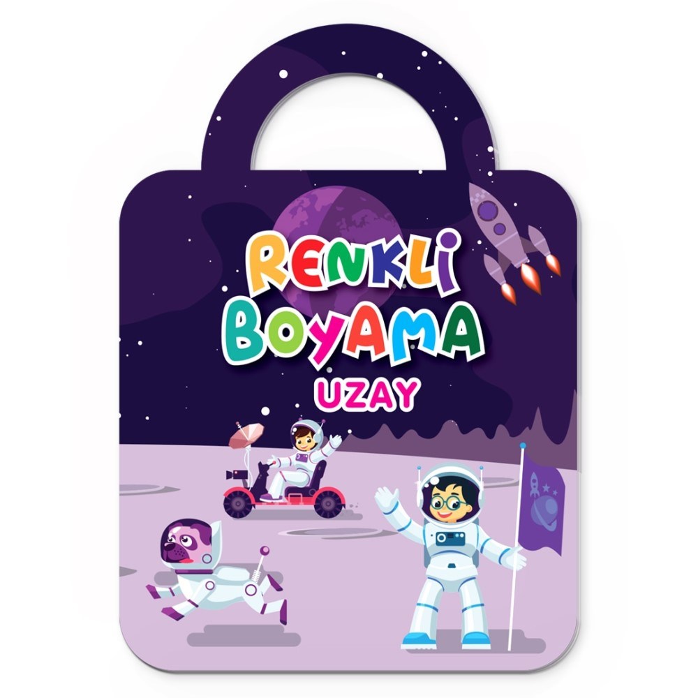 Baloon Kids Renkli Boyama Kitabı Uzay +2 