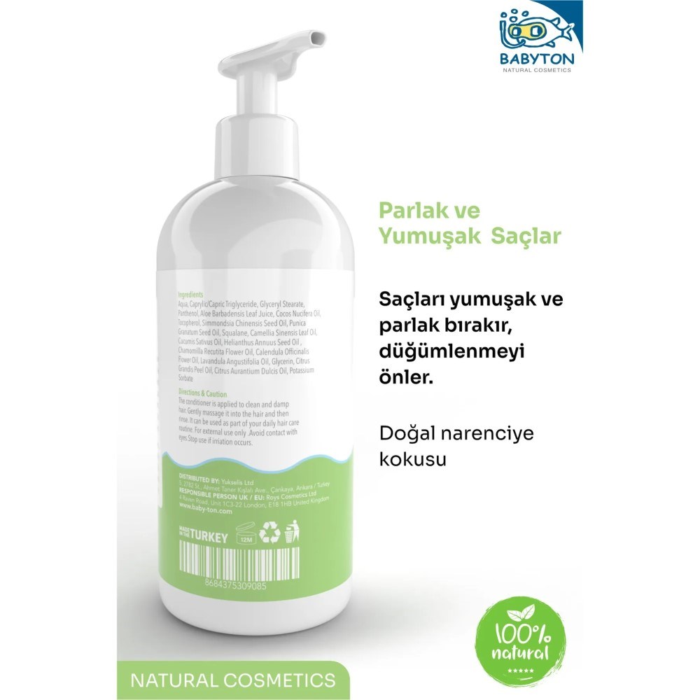 Babyton Baby and Kids Conditioner - Saç Kremi 250 ml 