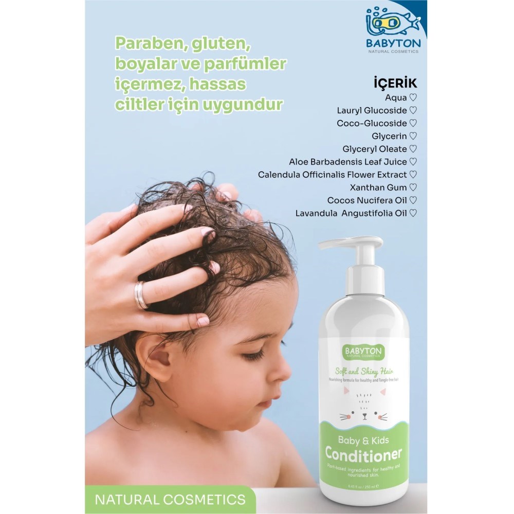 Babyton Baby and Kids Conditioner - Saç Kremi 250 ml 