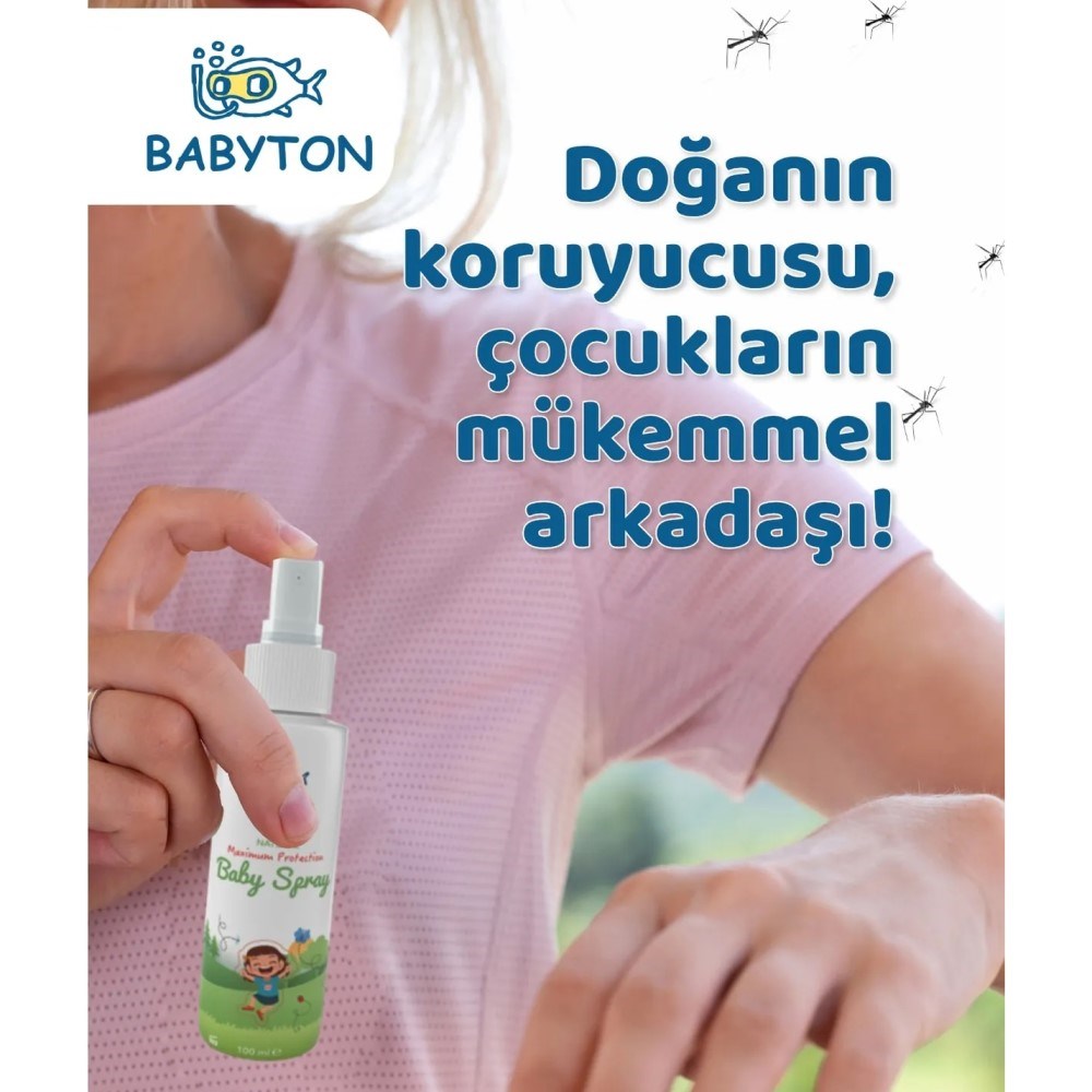 Babyton Organik ve Doğal İçerikli Vücut Koruyucu Sprey 100 ml 