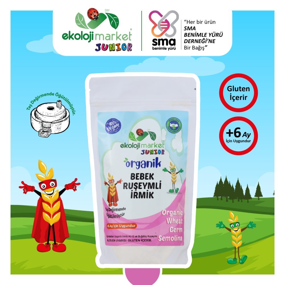Ekoloji Market Organik Bebek Ruşeymli İrmik 250 Gr 