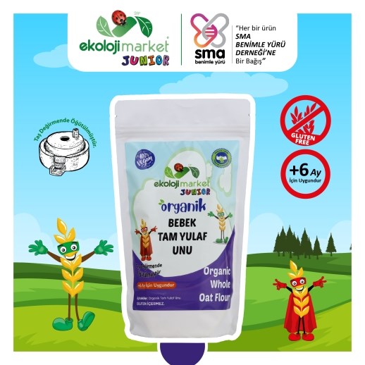 Ekoloji Market Organik Bebek Tam Yulaf Unu 250 Gr 