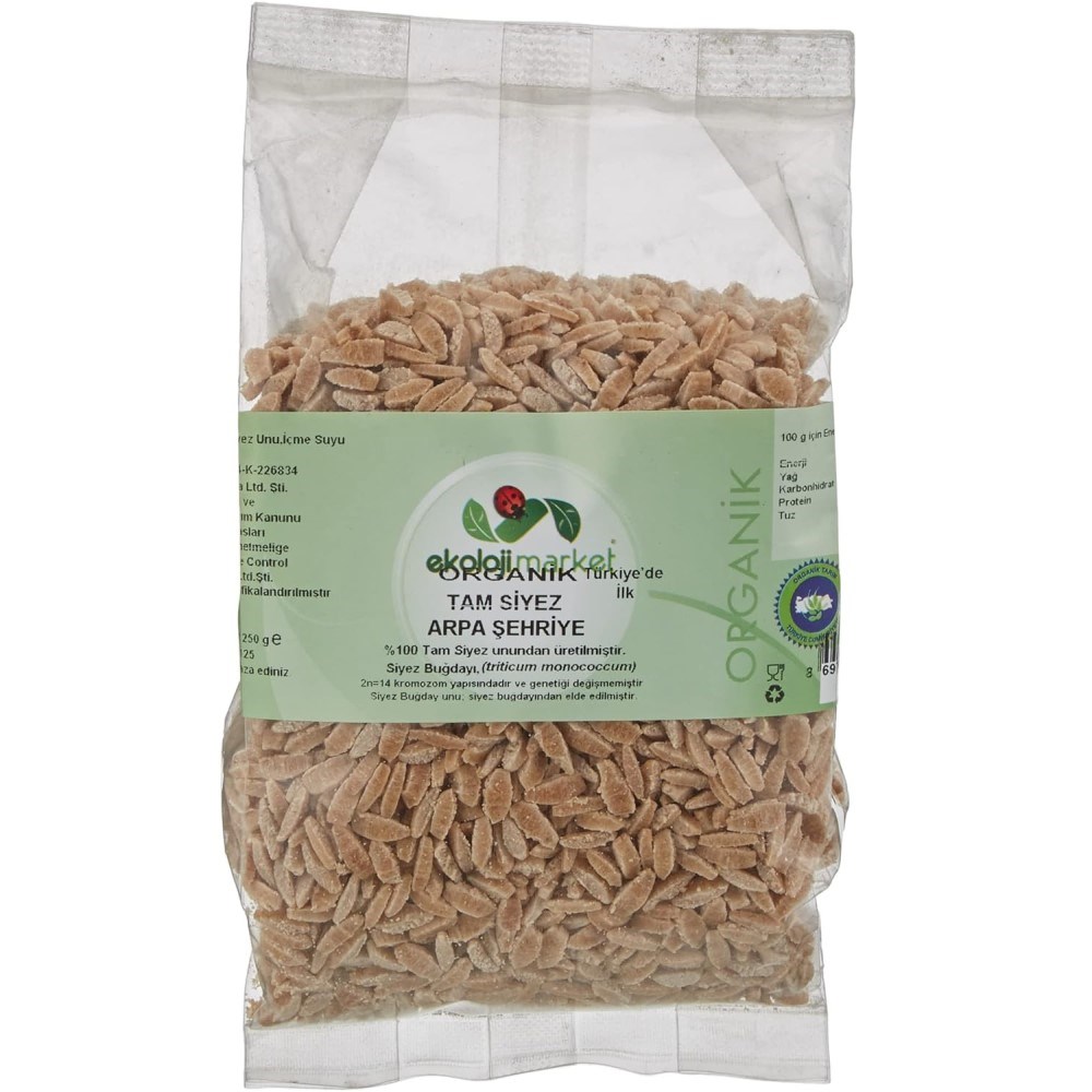 Ekoloji Market Organik Siyez Arpa Şehriye 250 Gr 