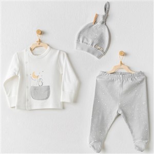 Andywawa Bebek Patikli Zıbın Takım 3'lü Set