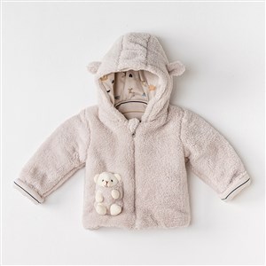 Andywawa Bebek Kışlık Kapşonlu Peluş Mont