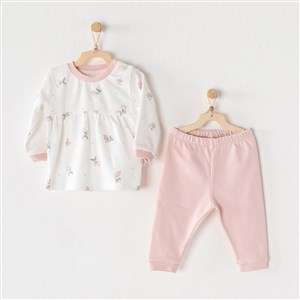Andywawa Kışlık Kız Bebek Pijama Takım
