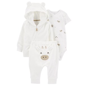 Carter's Kışlık Layette Bebek 3'lü Hırkalı Set