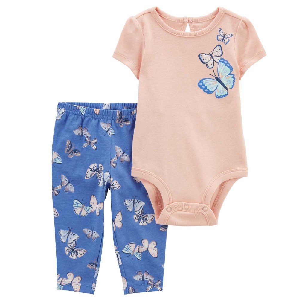 Carter's Kışlık Kız Bebek 2'li Alt Üst Set Pembe