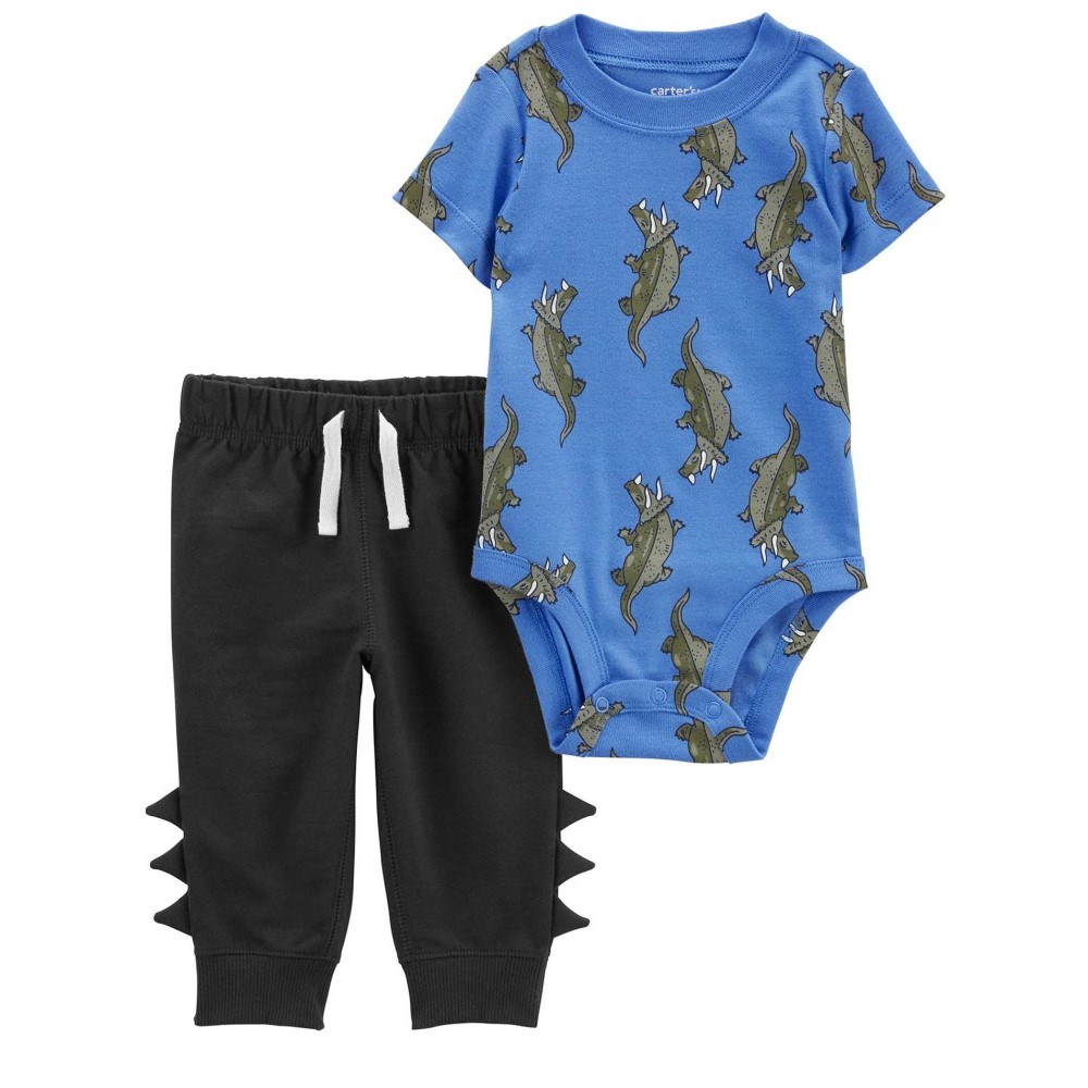 Carter's Kışlık Erkek Bebek 2'li Alt Üst Set Mavi