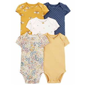 Carter's Kışlık Layette Kız Bebek 5'li Body Set