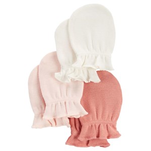 Carter's Kışlık Layette Kız Bebek 3'lü Eldiven Set
