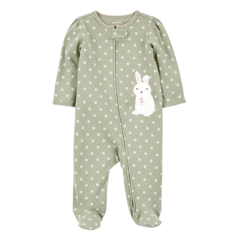 Carter's Kışlık Kız Bebek Uyku Tulumu Yeşil