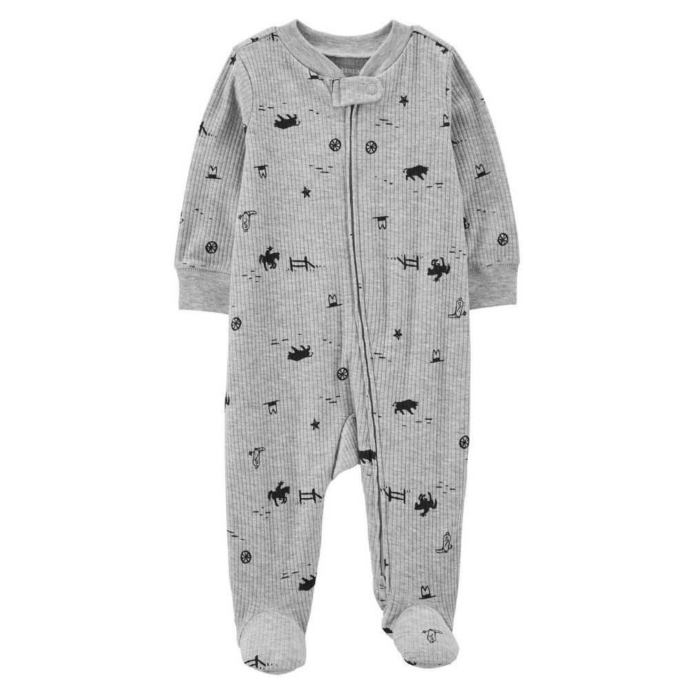 Carter's Kışlık Erkek Bebek Fitilli Uyku Tulumu Gri