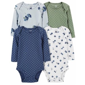 Carter's Kışlık Layette Kız Bebek 4'lü Body Set