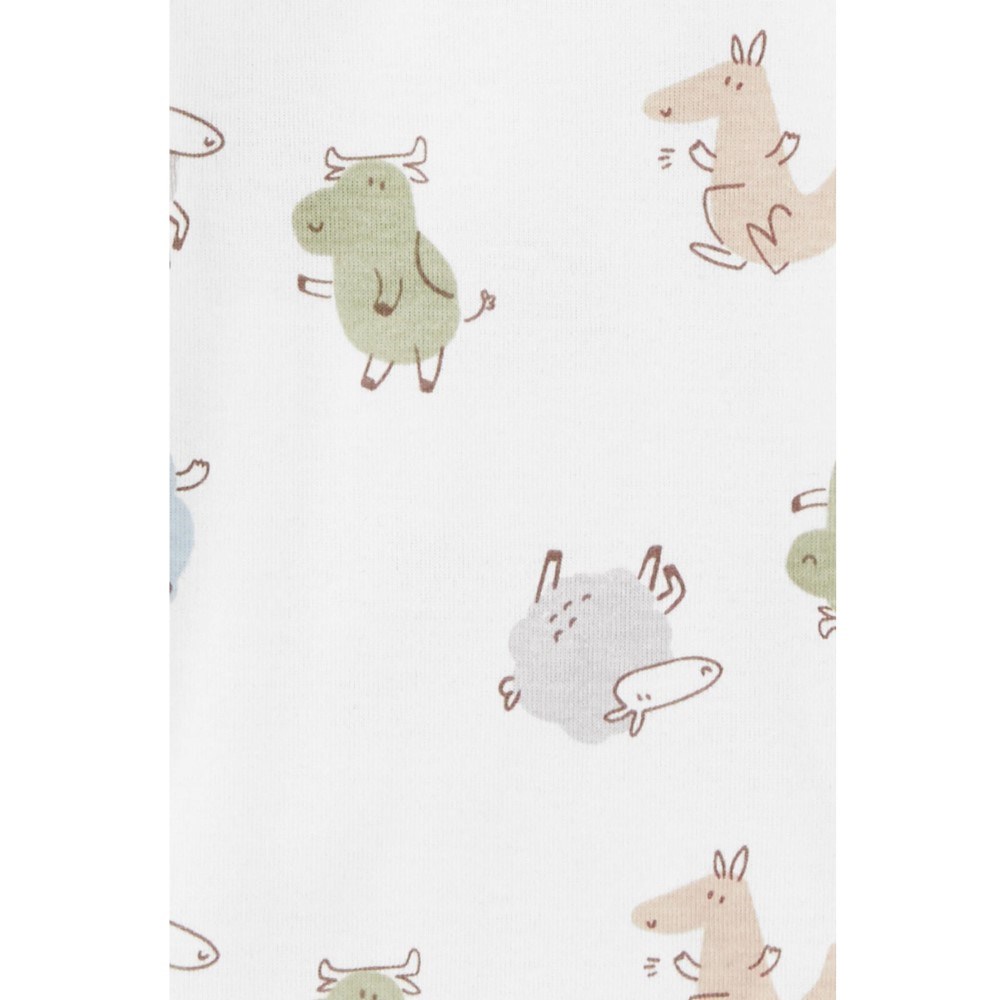 Carter's Kışlık Layette Erkek Bebek 4'lü Body Set Krem