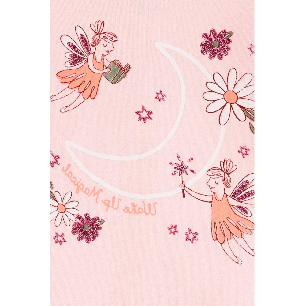 Carter's Kışlık Kız Çocuk 4'lü Pijama Set Pembe