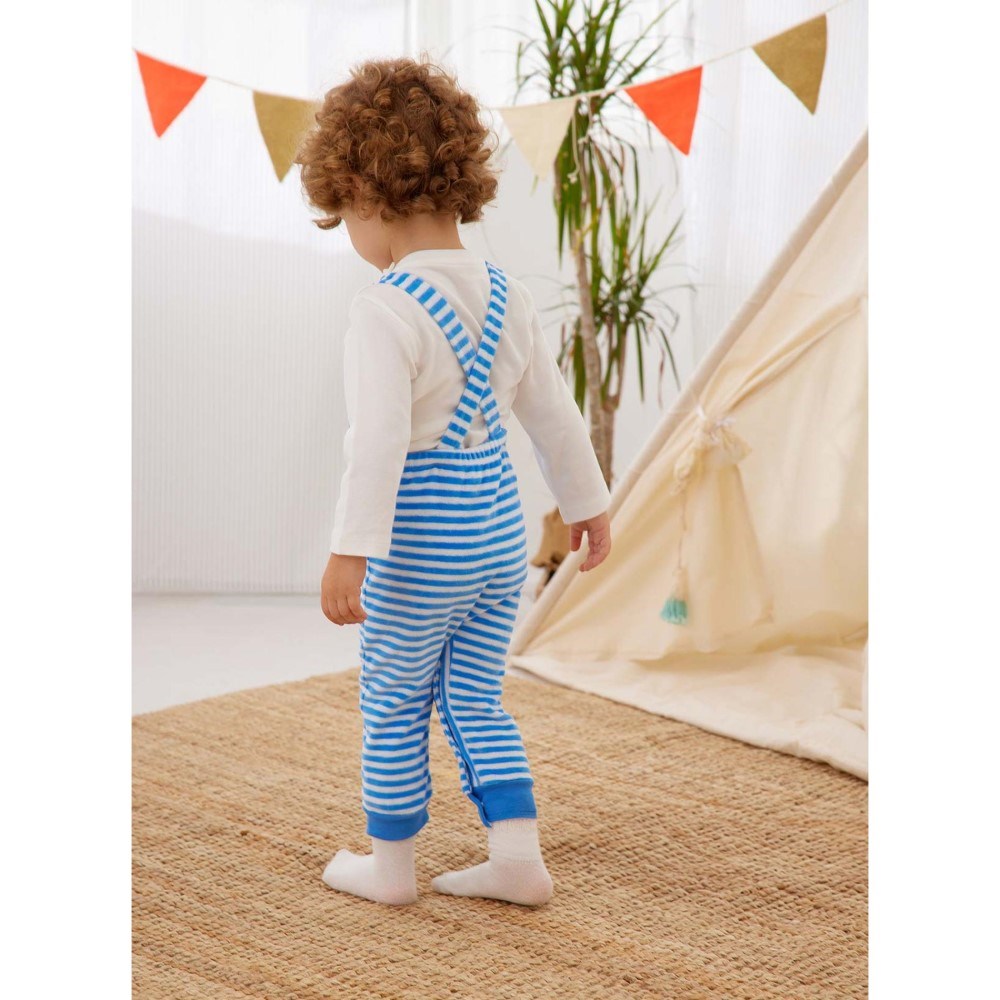 Minycenter Kışlık Erkek Bebek Salopet 2'li Set Mavi