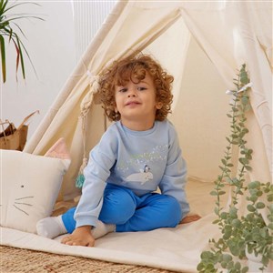 Miny Center Kışlık Erkek Bebek 2'li Pijama Takım