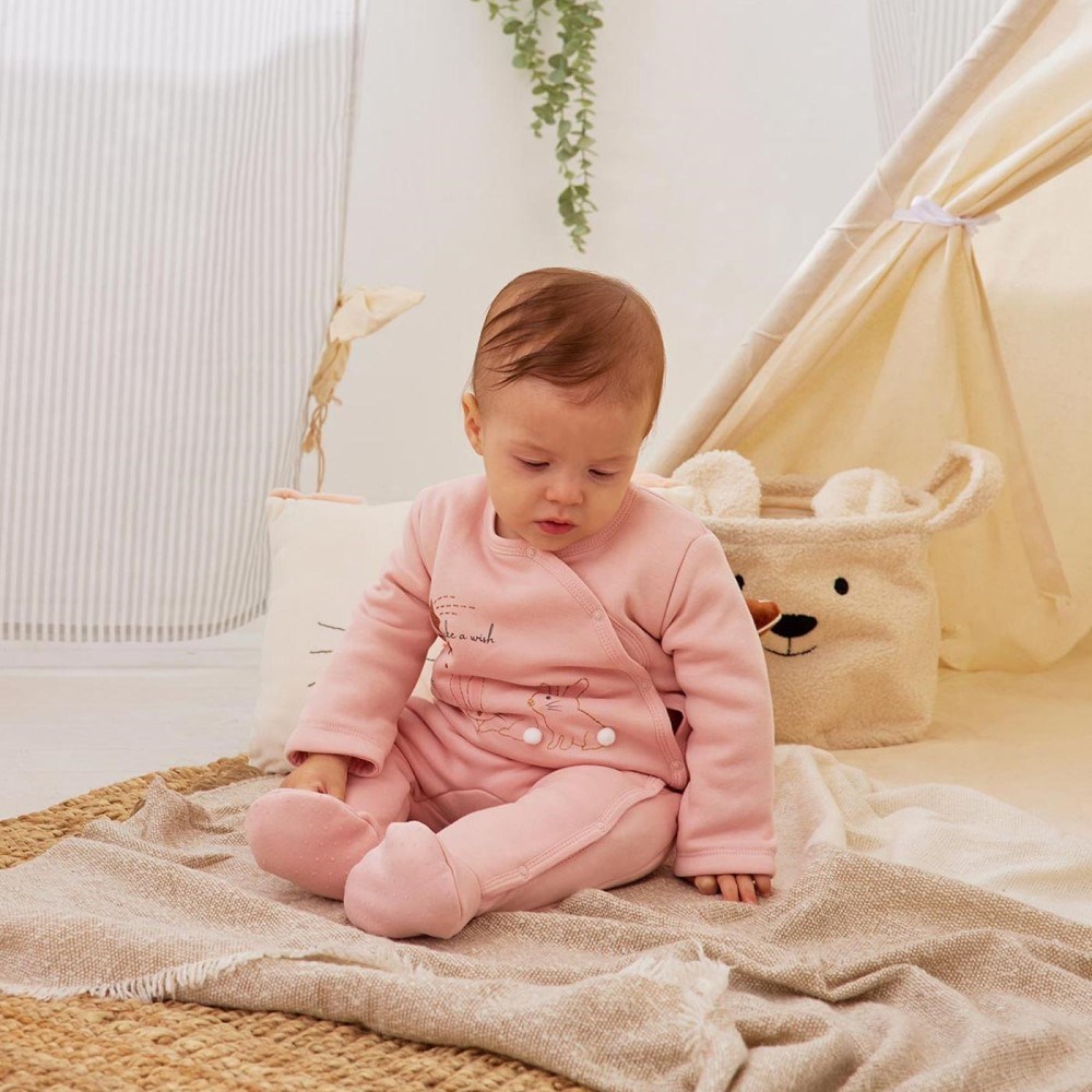 Minycenter Kışlık Kız Bebek Uyku Tulumu Pembe