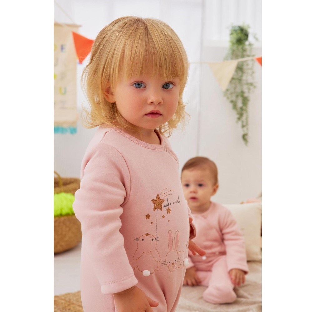Minycenter Kışlık Kız Bebek Uyku Tulumu Pembe