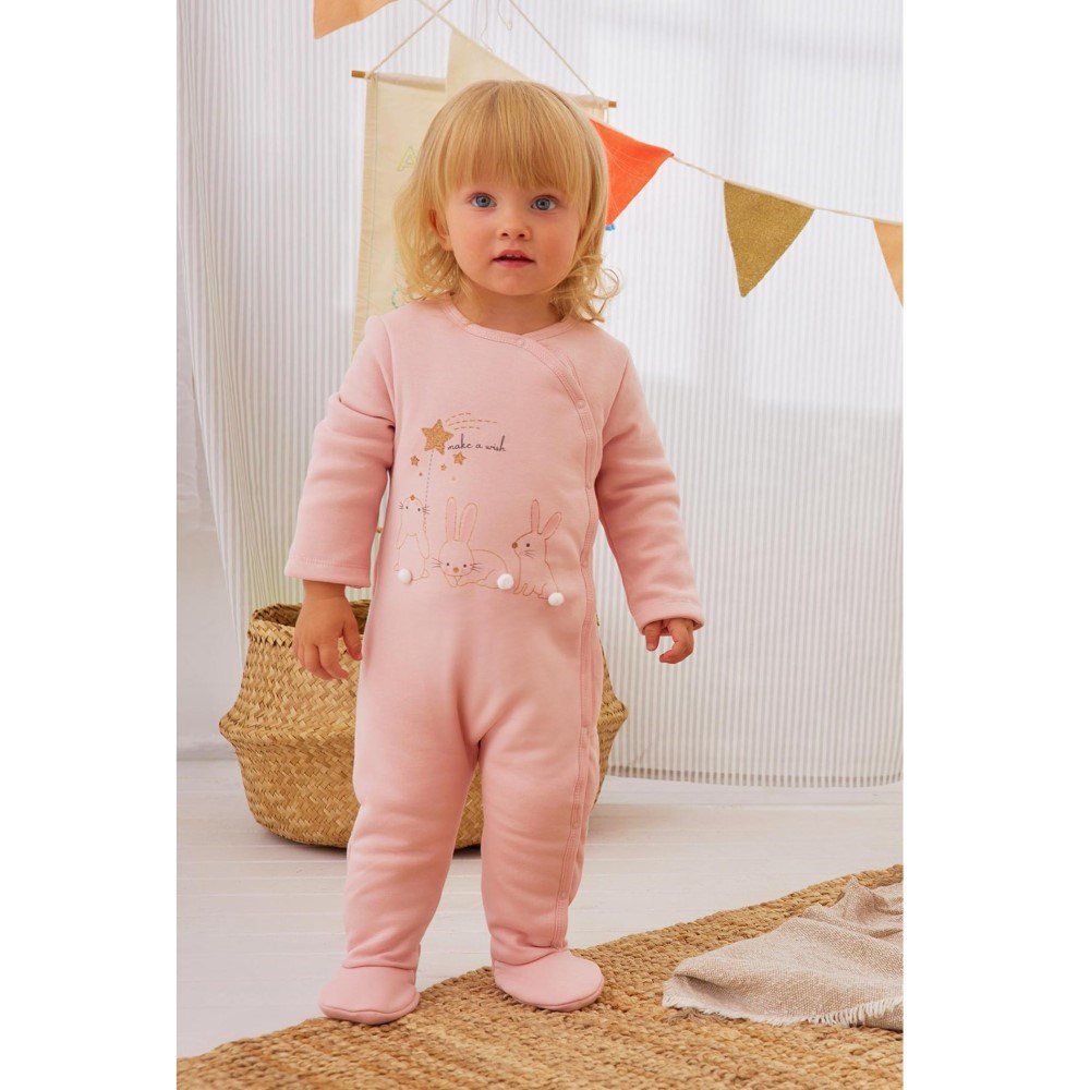 Minycenter Kışlık Kız Bebek Uyku Tulumu Pembe