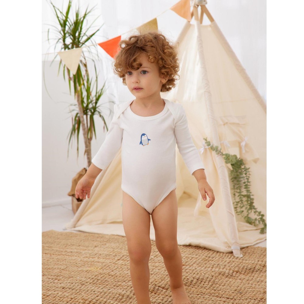 Minycenter Kışlık Erkek Bebek 2'li Uzun Kollu Body Mavi