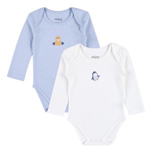 Miny Center Kışlık Erkek Bebek 2'li Uzun Kollu Body