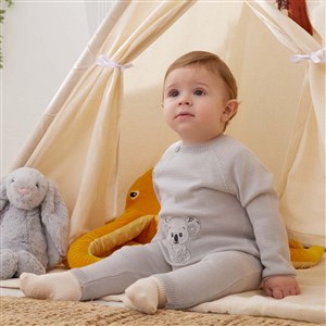 Minycenter Kışlık Erkek Bebek Triko 2'li Set