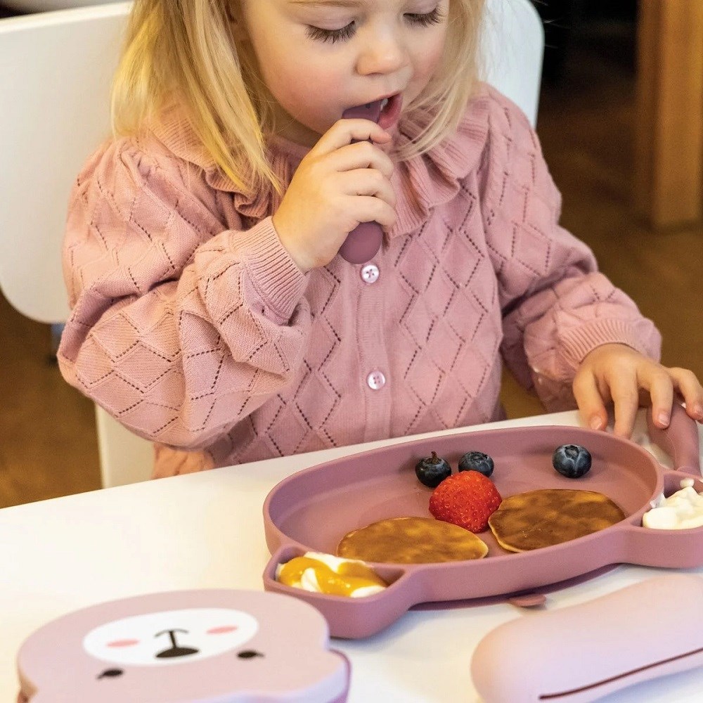 Tum Tum Betsy Bear Kutulu Silikon Çatal Kaşık Seti 