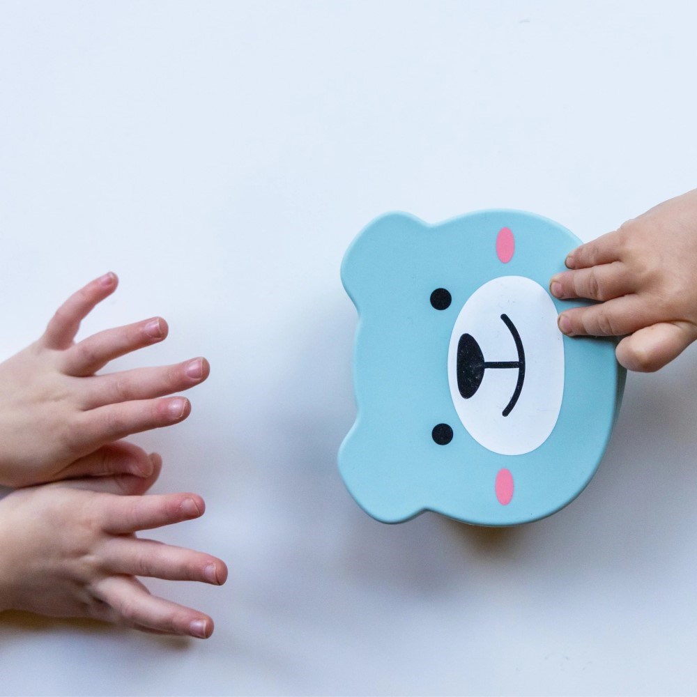 Tum Tum Boris Bear Silikon Vakumlu Kapaklı Kase ve Kaşık Seti 
