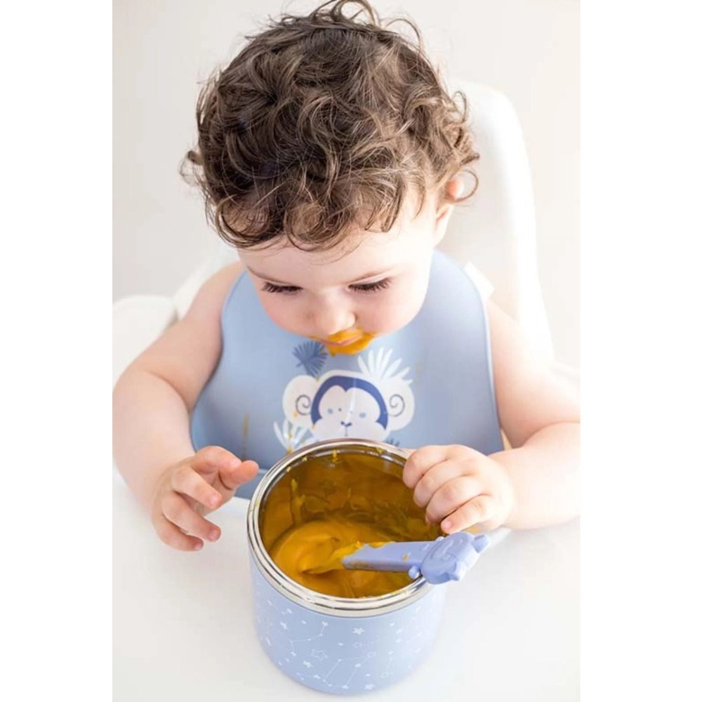 Saro Isı Yalıtımlı Termos Yemek Kabı 820 ml- Mavi 