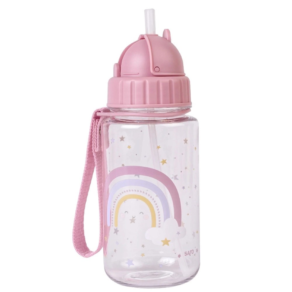 Saro Rainbow Taşıma Saplı Pipetli Matara 450ml