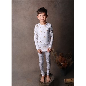 Adelie's Organik Pamuklu Uzun Kollu Pijama Takımı