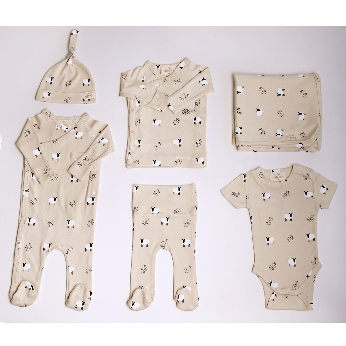 Adelie's Organik Pamuklu Hastane Çıkışı 6'lı Set