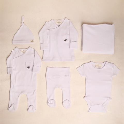 Adelie's Organik Pamuklu Hastane Çıkışı 6'lı Set