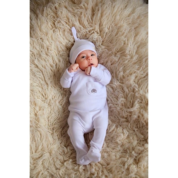 Adelie's Organik Pamuklu Hastane Çıkışı 6'lı Set Beyaz