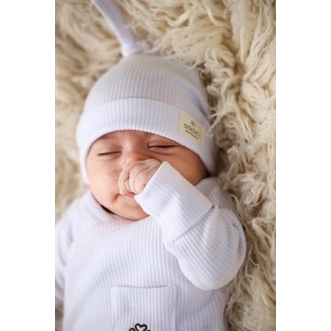 Adelie's Organik Pamuklu Hastane Çıkışı 6'lı Set Beyaz