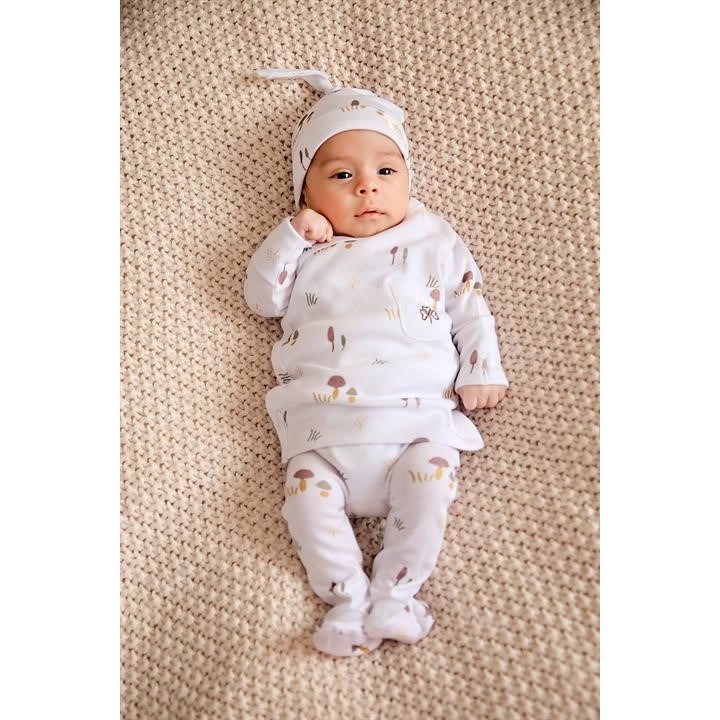 Adelie's Organik Pamuklu Hastane Çıkışı 6'lı Set Beyaz