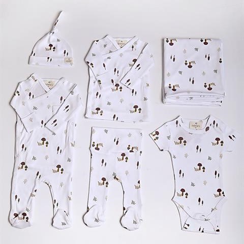 Adelie's Organik Pamuklu Hastane Çıkışı 6'lı Set