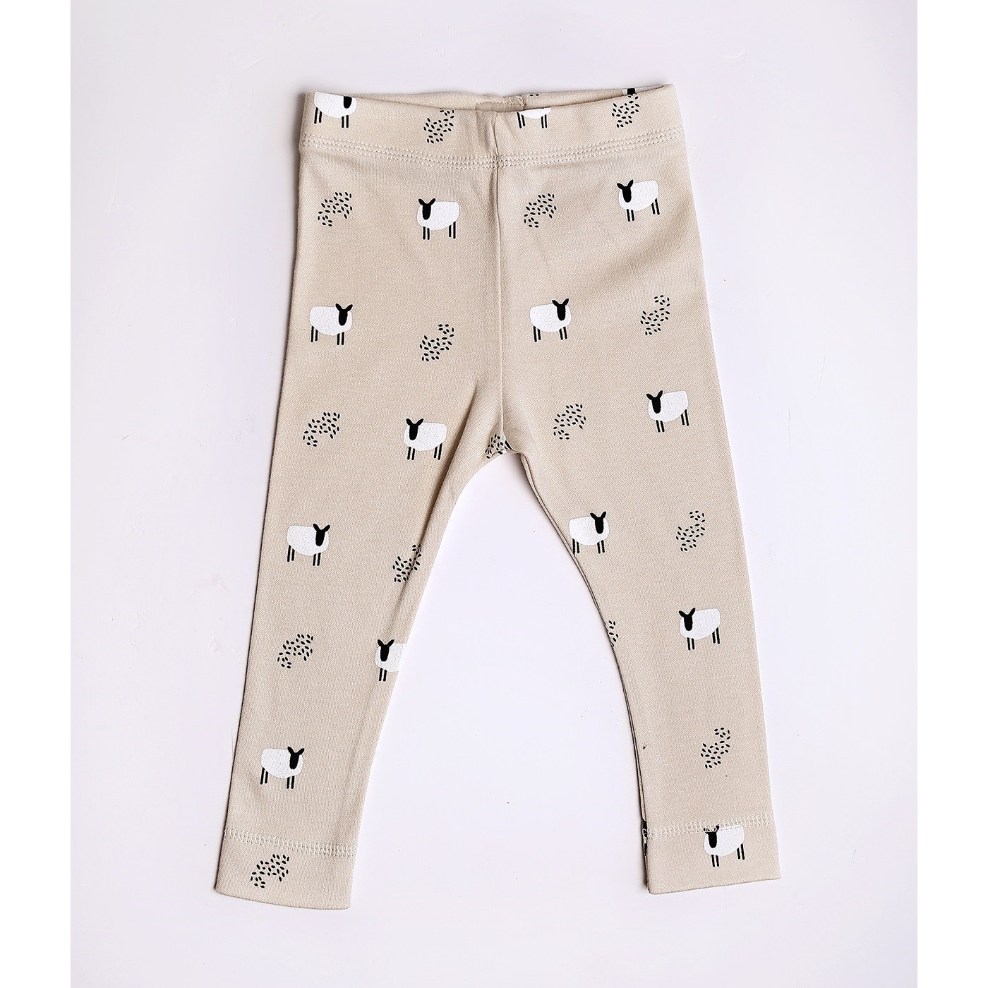 Adelie's Organik Pamuklu Fitilli Body ve Pantolon 2'li Set Krem