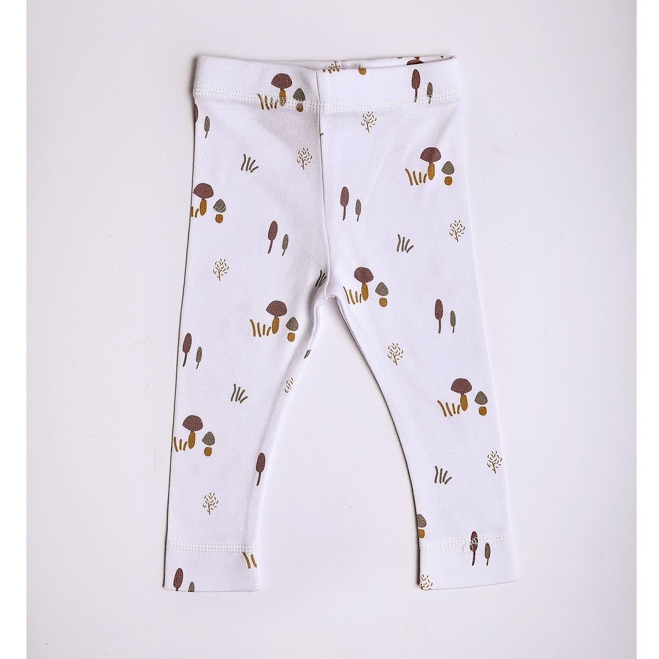 Adelie's Organik Pamuklu Fitilli Body ve Pantolon 2'li Set Beyaz