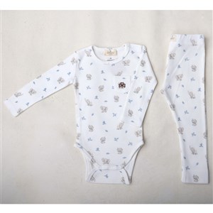 Adelie's Organik Pamuklu Uzun Kollu Pijama Takımı