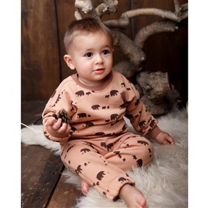 Adelie's Organik Pamuklu Sweatshirt Takım Ayı