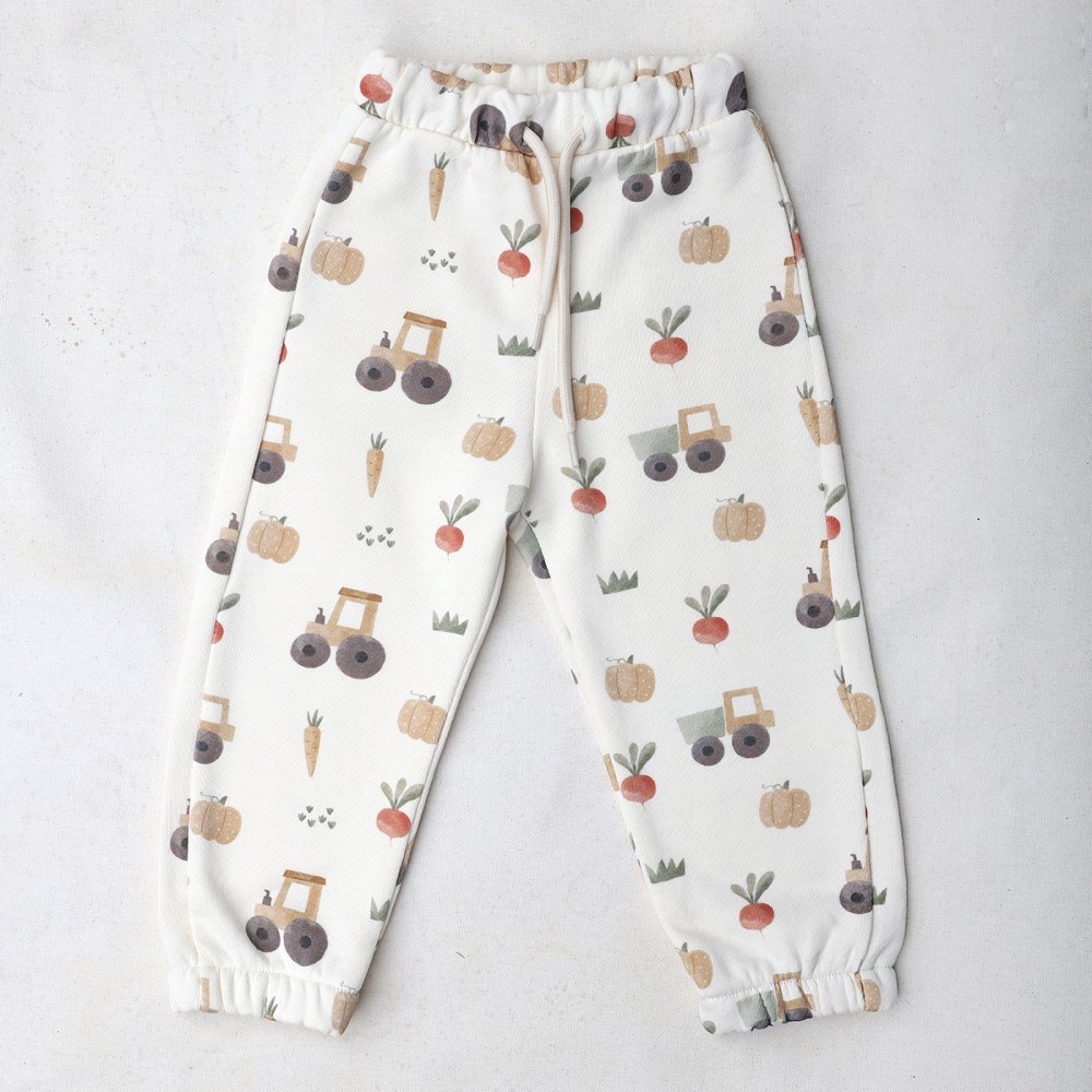 Adelie's Organik Pamuklu Sweatshirt Takım Kamyon Krem