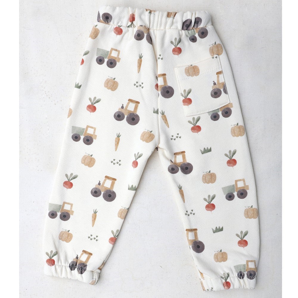 Adelie's Organik Pamuklu Sweatshirt Takım Kamyon Krem